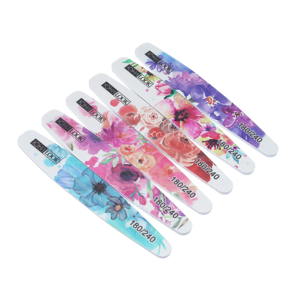 Пилка шлифовальная тм ЮL 2-х сторонняя, 180/240 грит, ЭВА, пластик, 17,8 см, 4 дизайна, арт.№ 305-458