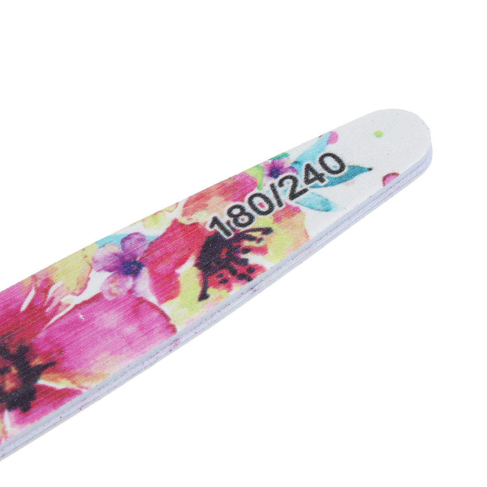 Пилка шлифовальная тм ЮL 2-х сторонняя, 180/240 грит, ЭВА, пластик, 17,8 см, 4 дизайна, арт.№ 305-458