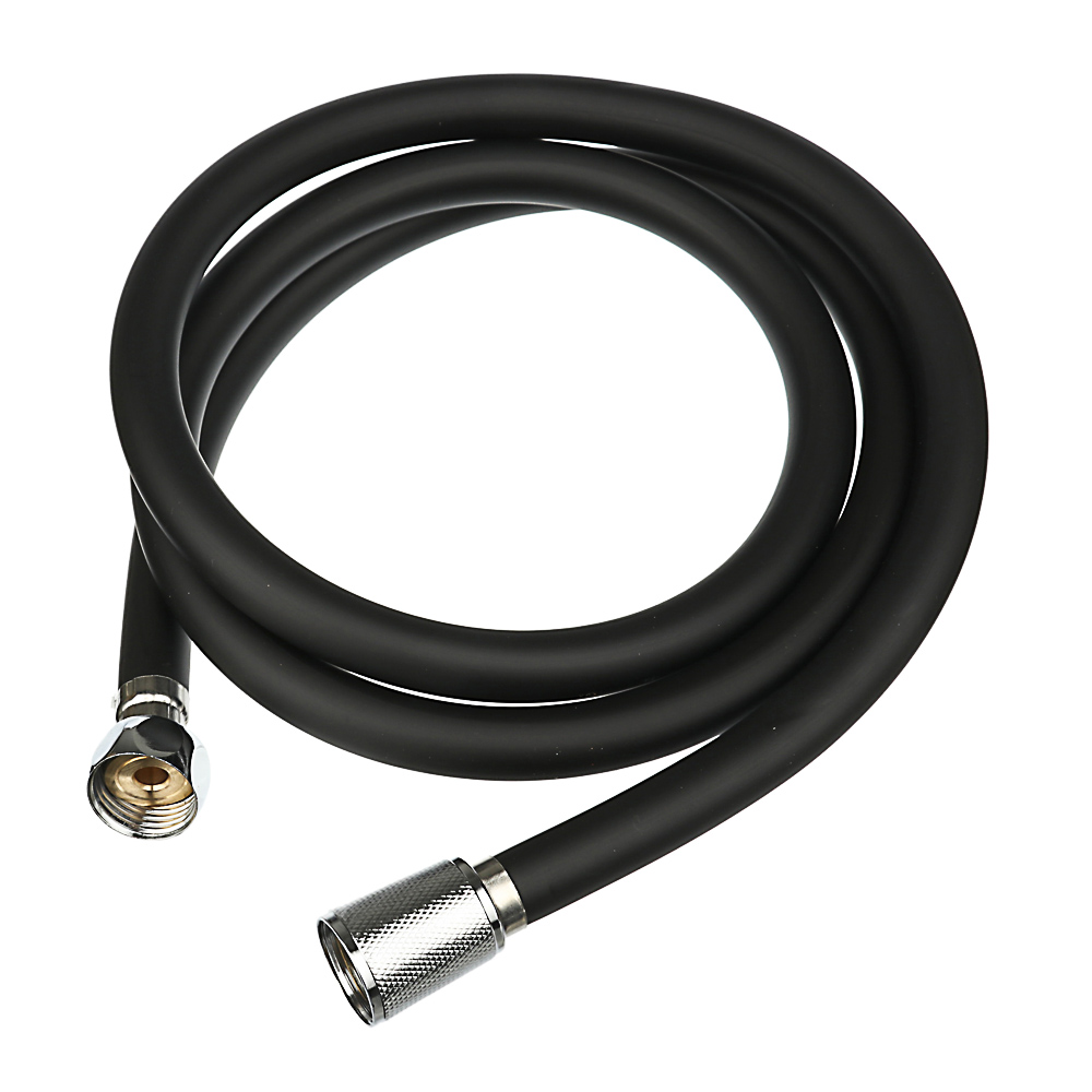 RAIN Шланг для душа, 150см, 1/2"(Имп)-1/2"(Имп), ПВХ, латунь, антитвист, черный, арт.№ 569-037