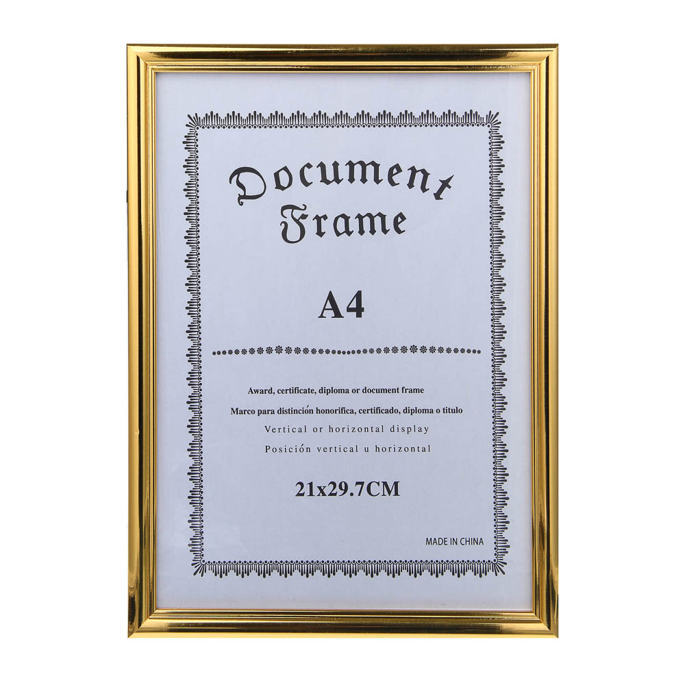 Фоторамка, A4 (21x29,7 см), пластик, 6 дизайнов, арт.№ 520-928