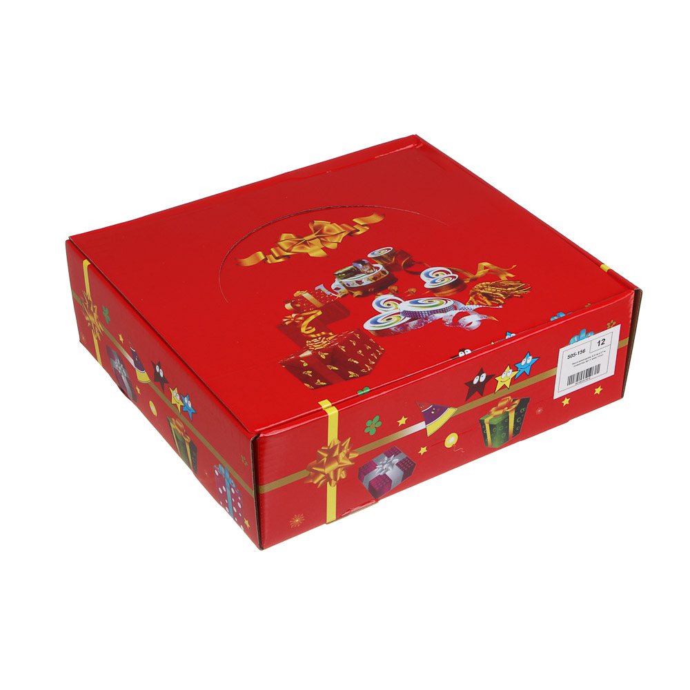 Лента, 6,3 см x 2,7 м, полиэстер, арт.1, микс 12 шт., арт.№ 505-156