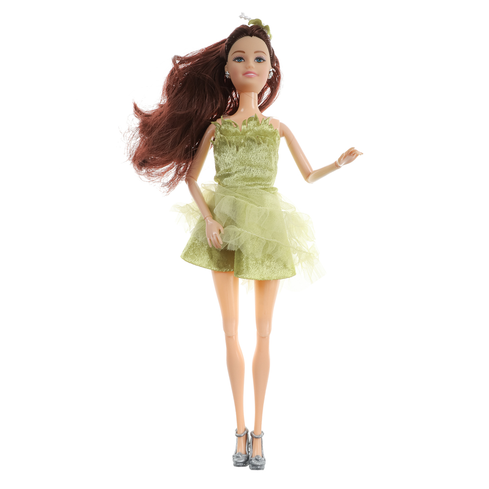 ИГРОЛЕНД Кукла нарядная шарнирная, 29 см, PP, PVC, полиэстер, 8х4х32 см, 4 дизайна, арт.№ 436-144