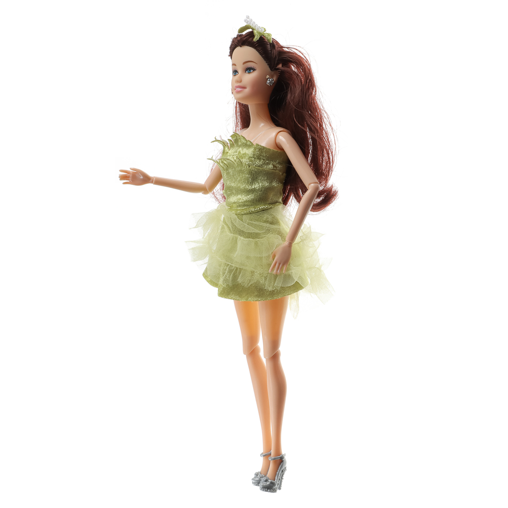 ИГРОЛЕНД Кукла нарядная шарнирная, 29 см, PP, PVC, полиэстер, 8х4х32 см, 4 дизайна, арт.№ 436-144