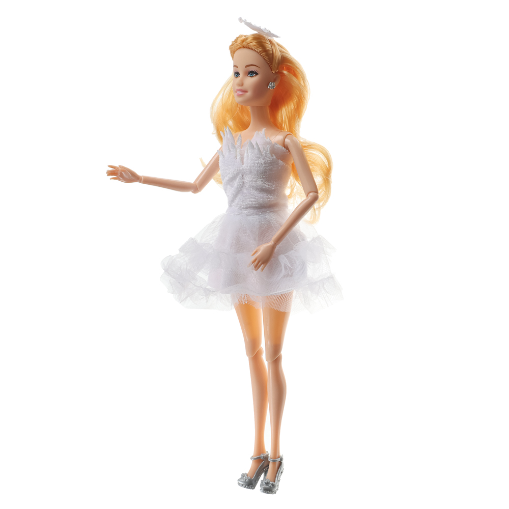 ИГРОЛЕНД Кукла нарядная шарнирная, 29 см, PP, PVC, полиэстер, 8х4х32 см, 4 дизайна, арт.№ 436-144