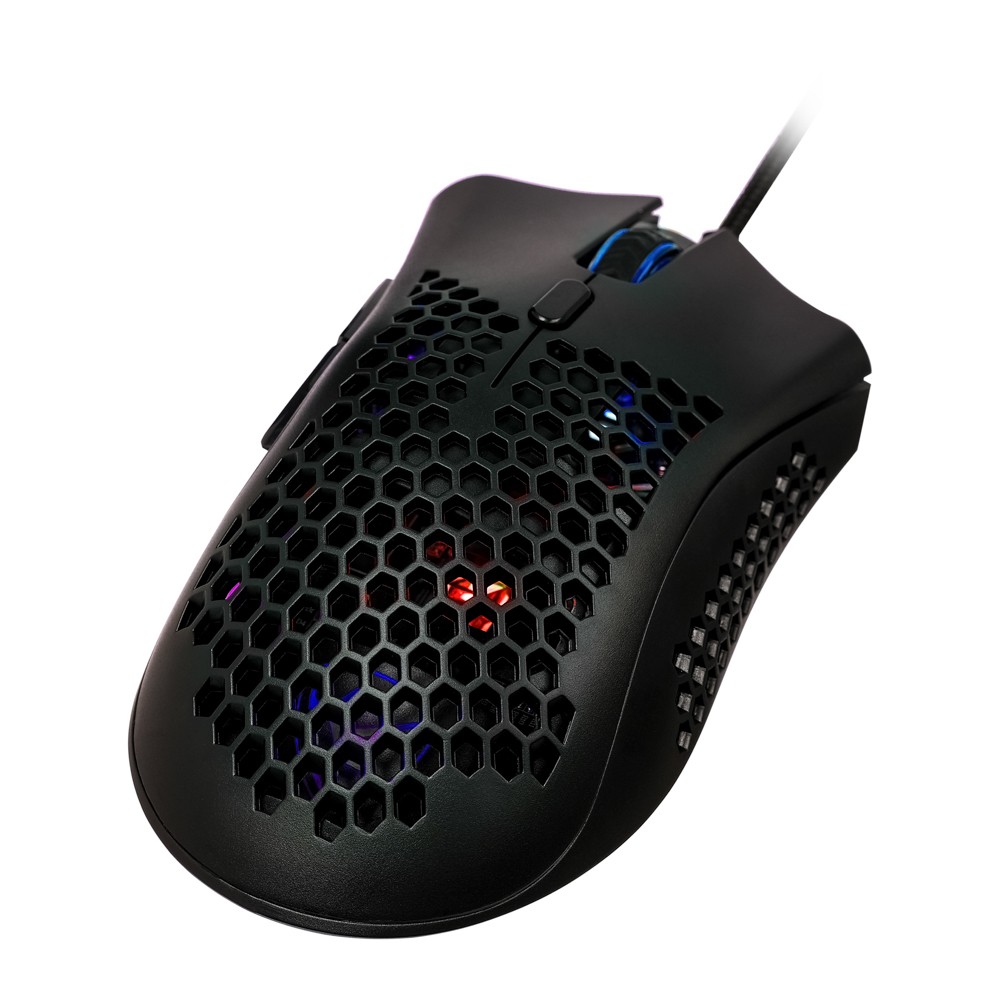 BY Игровая мышь проводная Shotgun 12400dpi,7D,PAW3327,RGB,220см, арт.№ 405-056