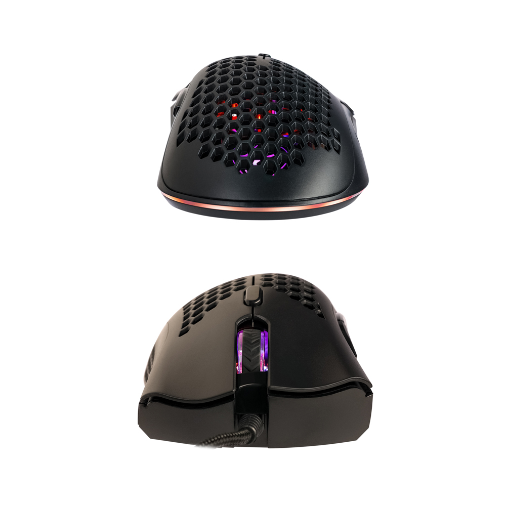 BY Игровая мышь проводная Shotgun 12400dpi,7D,PAW3327,RGB,220см, арт.№ 405-056