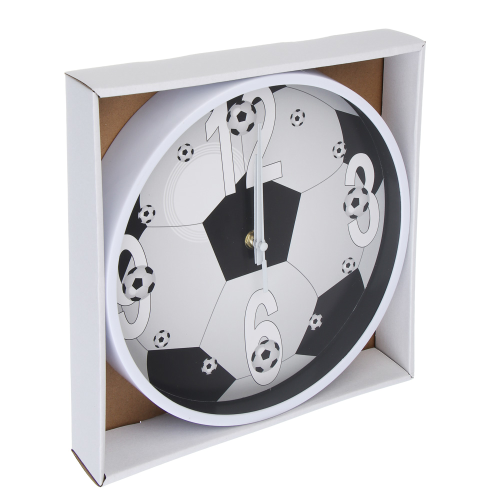 Часы настенные тм LADECOR CHRONO круглые, 24x24x4 см, пластик, стекло, 1хАА, арт.2, арт.№ 581-365