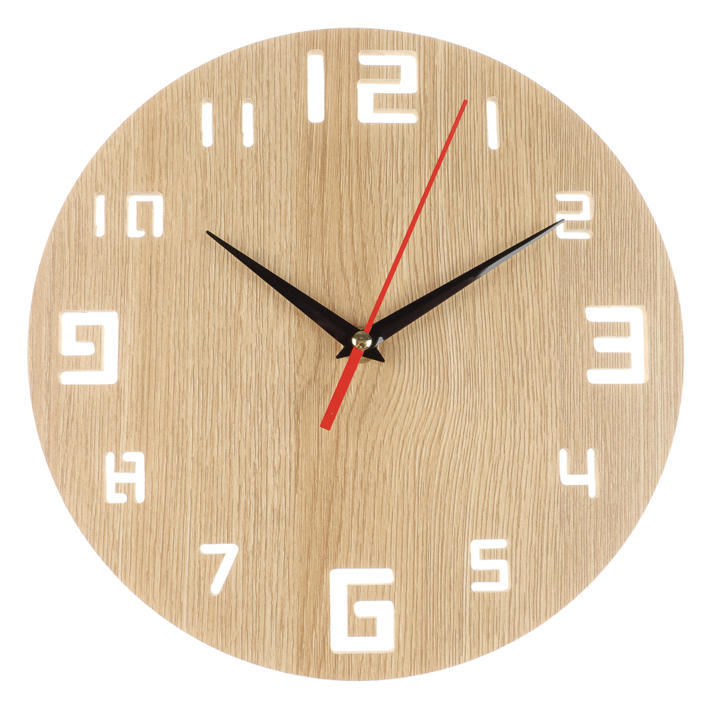 LADECOR CHRONO Часы настенные, круглые, 25см, МДФ, 1хАА, арт.№ 581-366