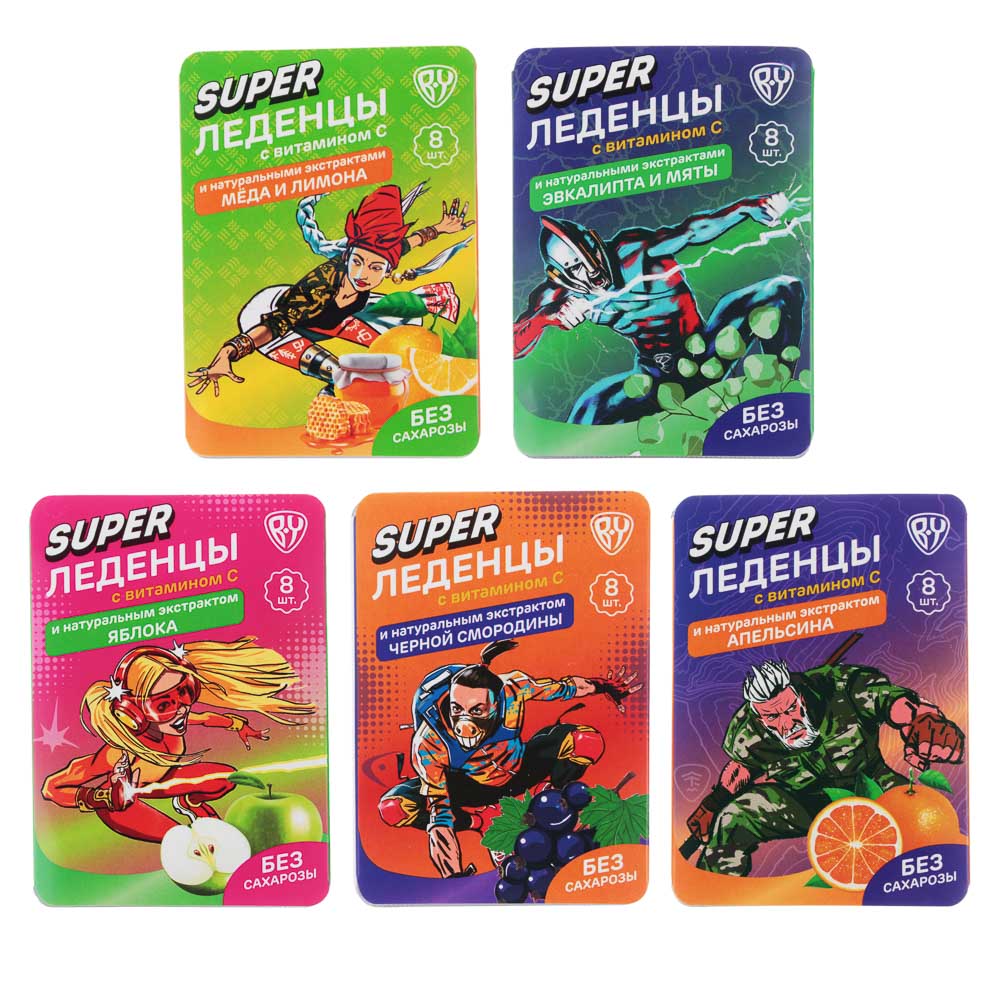 BY БАД Леденцы с витамином С, 16г, в ассортименте, арт.№ 015-111