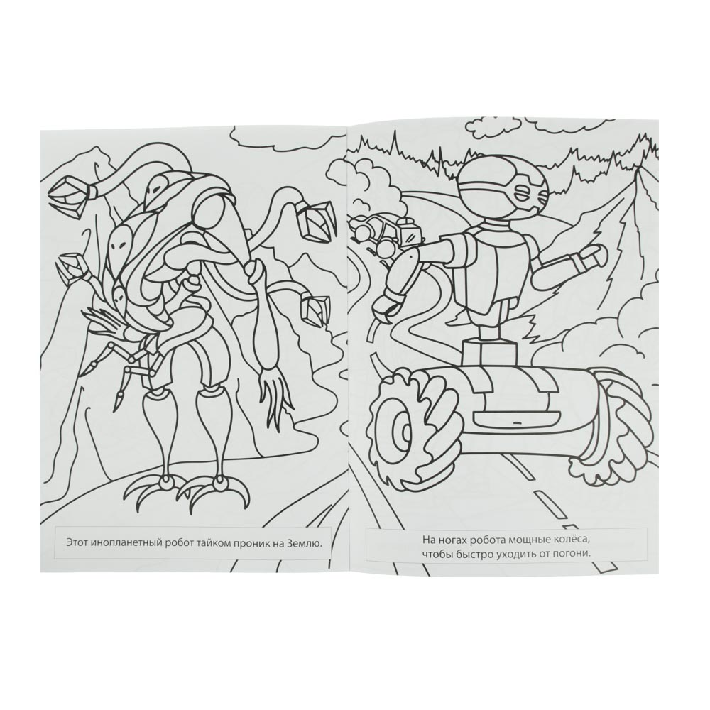 УИД Раскраска "Для девочек и мальчиков", бумага, 19,5х27,5см, 12стр., 2 дизайна, арт.№ 290-267