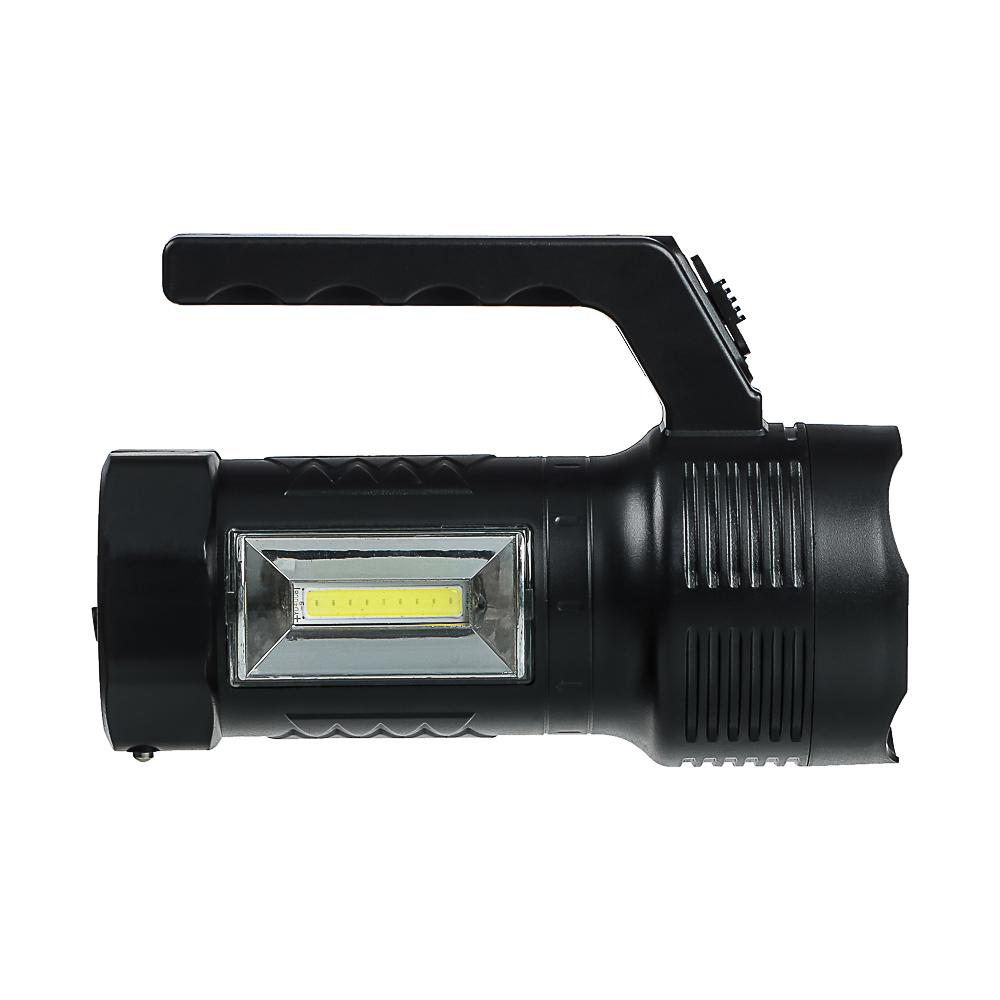 Фонарь прожектор тм ЕРМАК, 1 СОВ + LED, 800мАч, вилка 220В, 62х91х145 мм, 2 режима, пластик, арт.№ 223-004