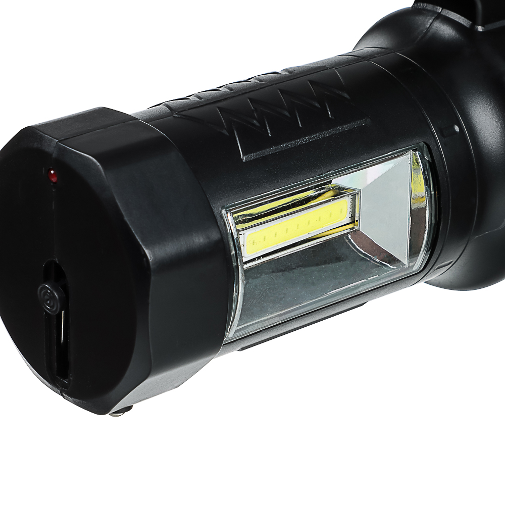 Фонарь прожектор тм ЕРМАК, 1 СОВ + LED, 800мАч, вилка 220В, 62х91х145 мм, 2 режима, пластик, арт.№ 223-004