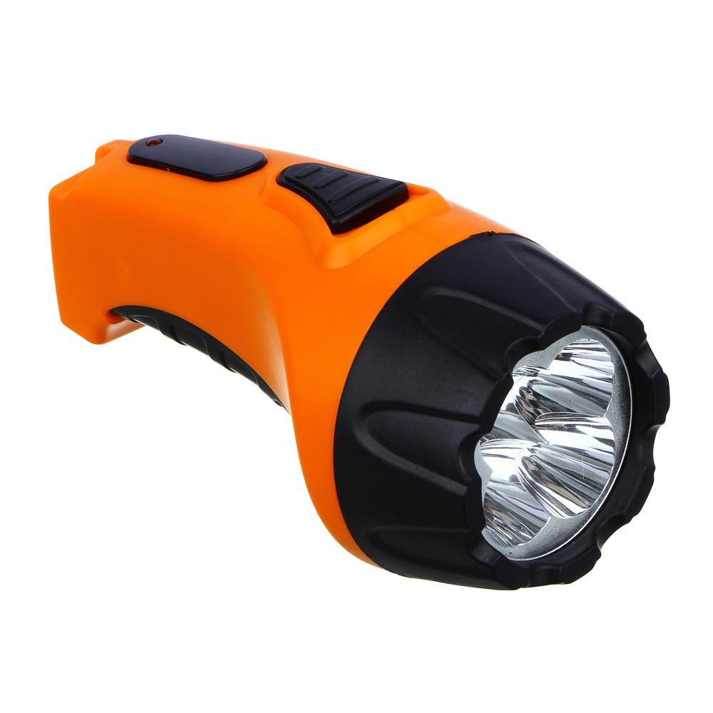 Фонарь ручной тм ЕРМАК, аккумуляторный, 4 ярк. LED, вилка 220В, пластик, 13x5,3 см, арт.№ 198-074
