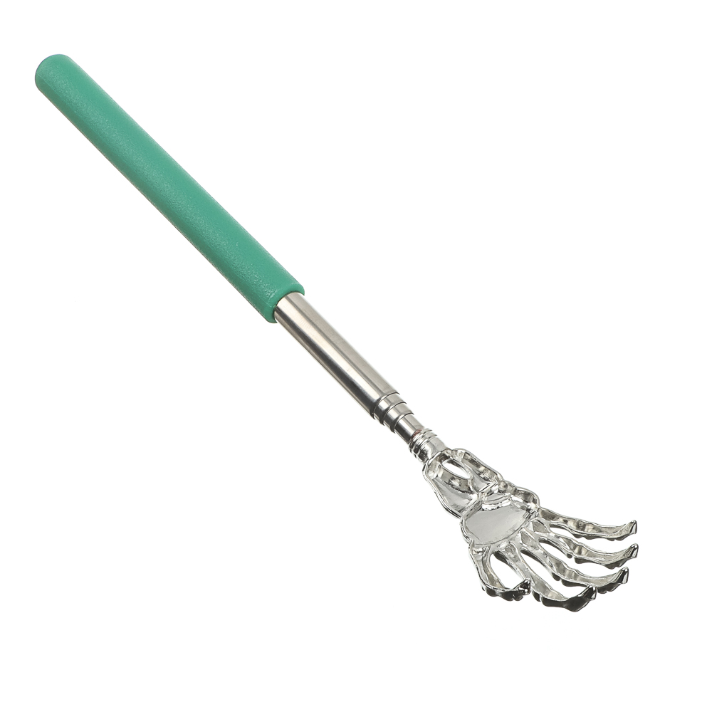 Чесалка для спины раздвижная металлическая 21-60см черная, арт.№ 364-274