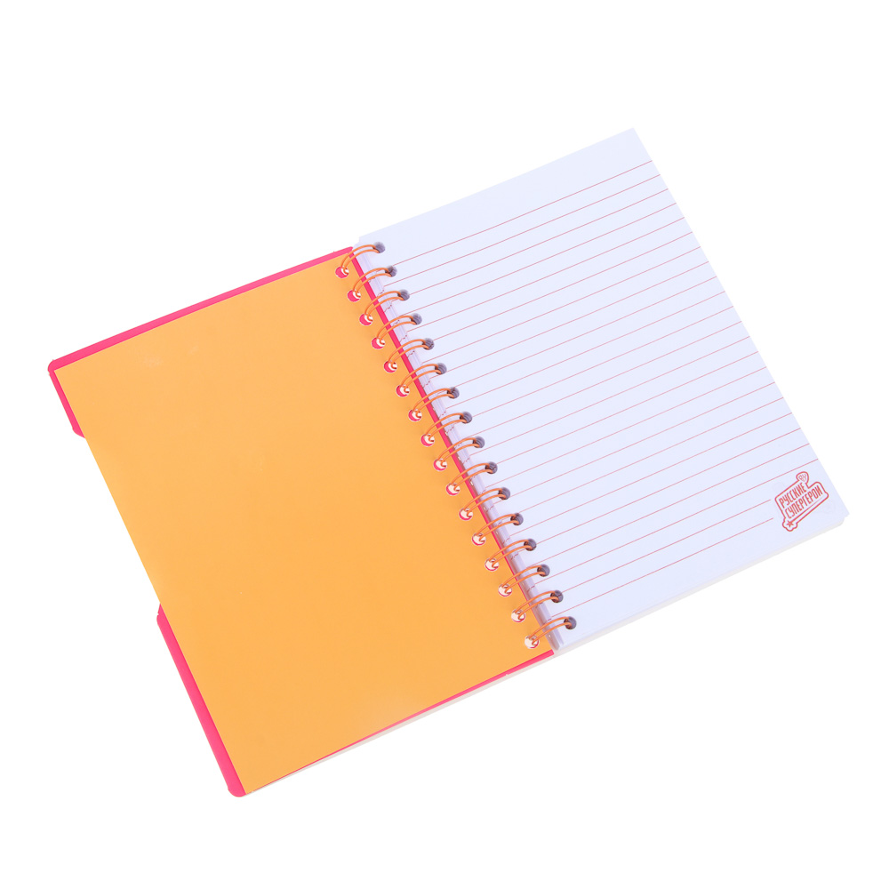 BY Русские Супергерои Зап.книжка А5, 96л., тв.обл., спираль, окно, вращающ.элемент "Заря джуниор", арт.№ 557-084