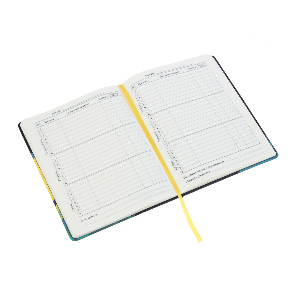 BY Русские Супергерои Дневник шк., А5+ (20,8x16,5см), 48л., тв.обл.с пор., иск.кожа, "Конек джуниор", арт.№ 564-079