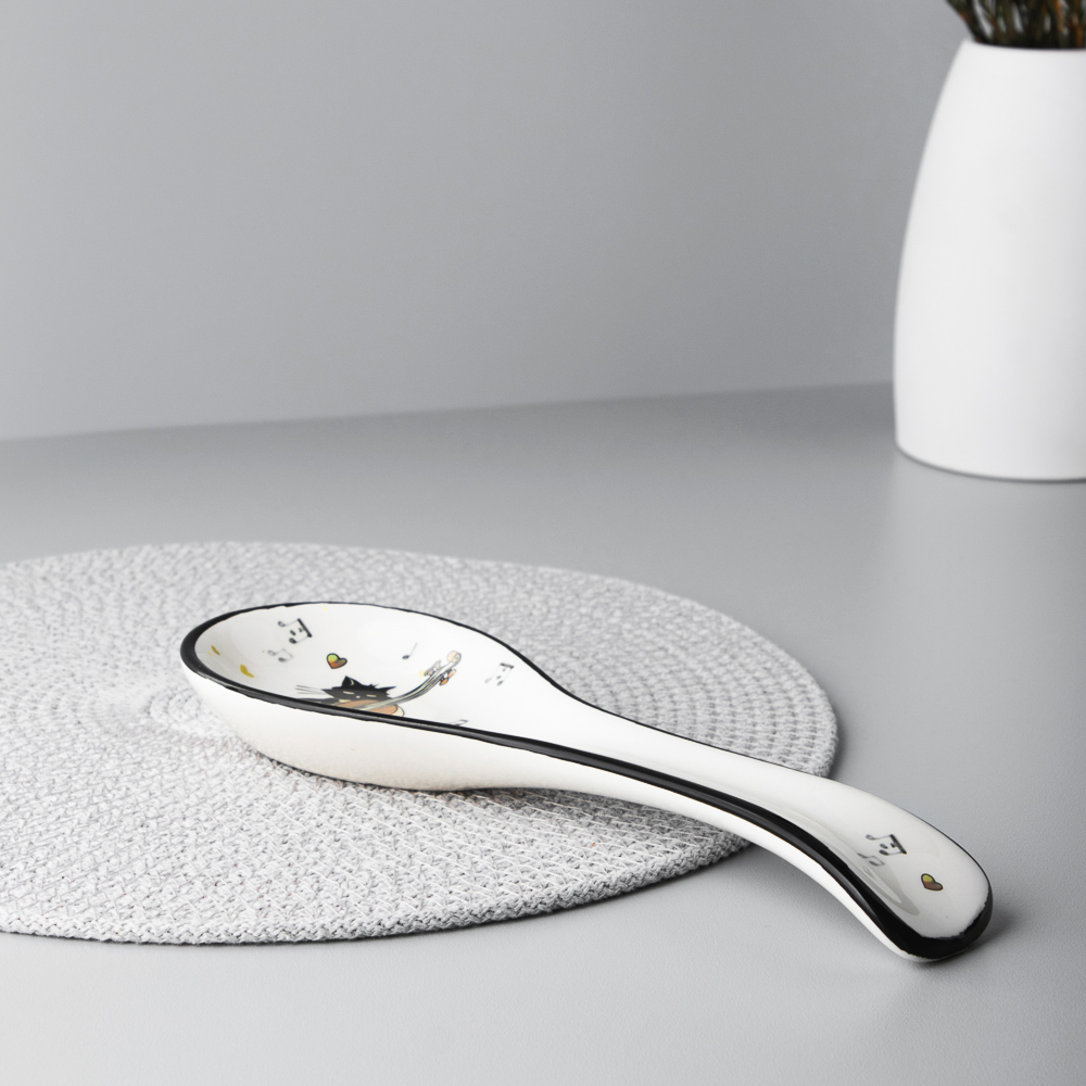 MILLIMI Котейка Подставка для ложки, 22x7x2,5см, керамика, арт.№ 824-130