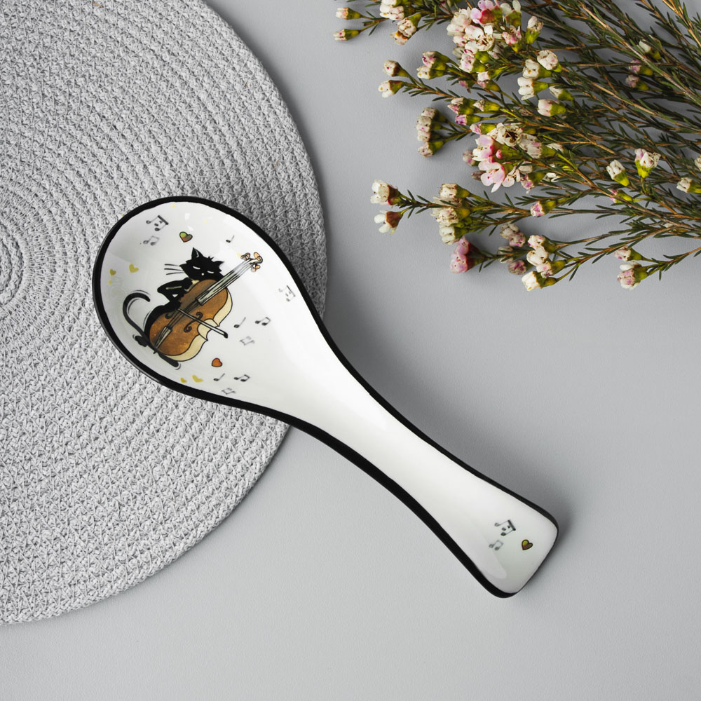 MILLIMI Котейка Подставка для ложки, 22x7x2,5см, керамика, арт.№ 824-130