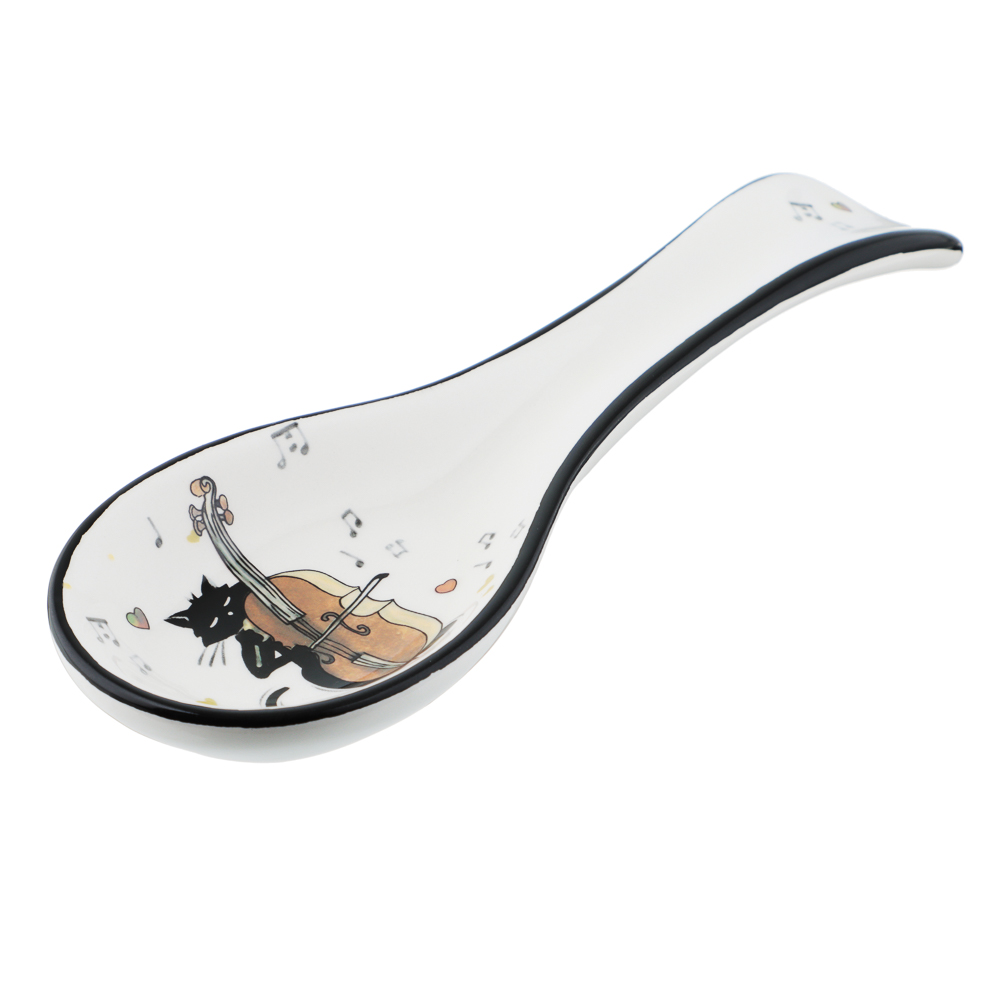 MILLIMI Котейка Подставка для ложки, 22x7x2,5см, керамика, арт.№ 824-130