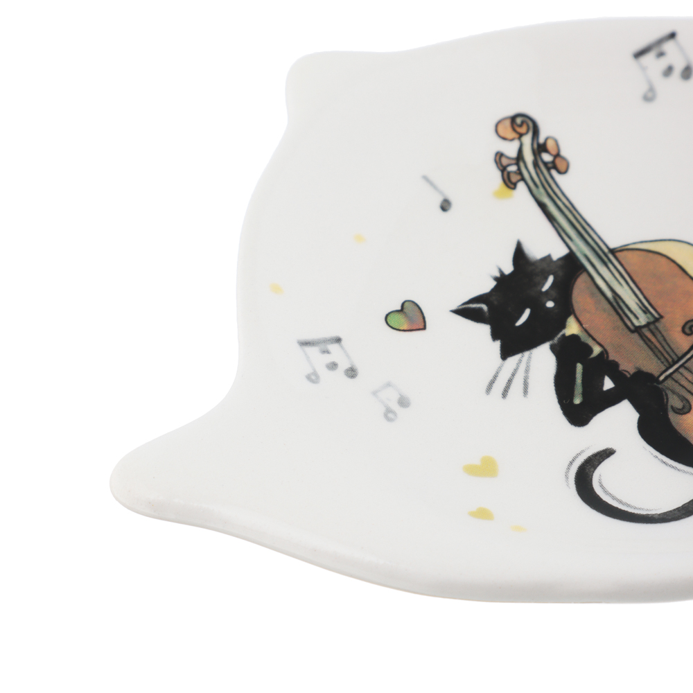 MILLIMI Котейка Подставка под чайный пакетик, 12х9х1,5см, керамика, арт.№ 824-131