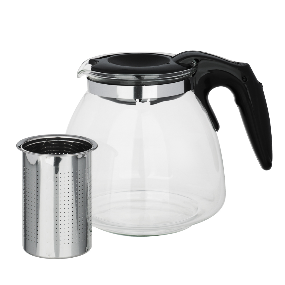 VETTA Чайник заварочный 1100мл, ситечко из нерж.стали, стекло, полипропилен, арт.№ 850-972