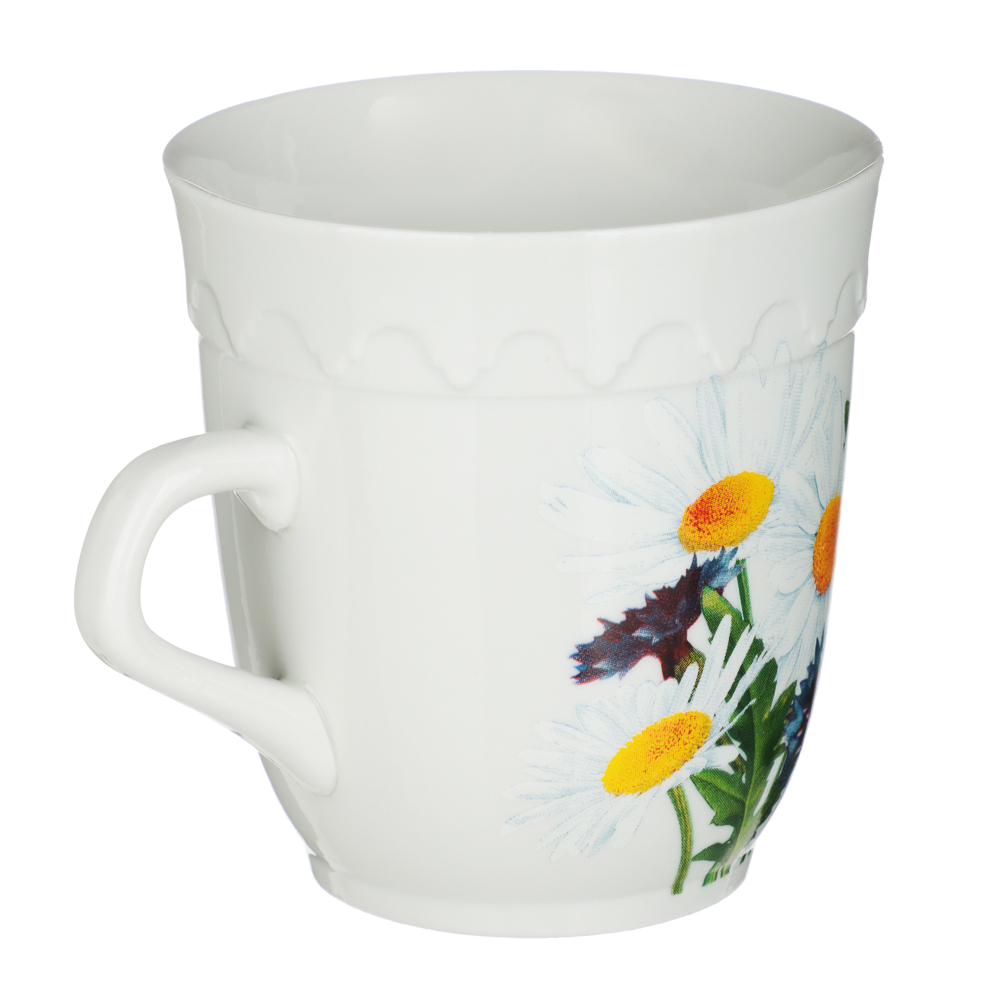 Кружка 250 мл, фарфор, "Арабеска", 4 дизайна, арт.№ 814-117