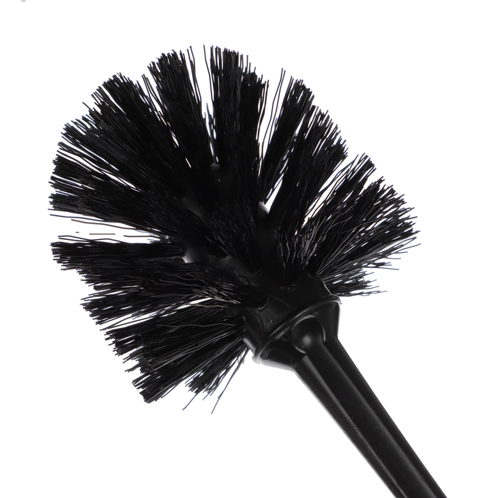 Ёрш для туалета "Tule" Full Black, без подставки, пластик, чёрный, щетина чёрная, арт.№ 463-429