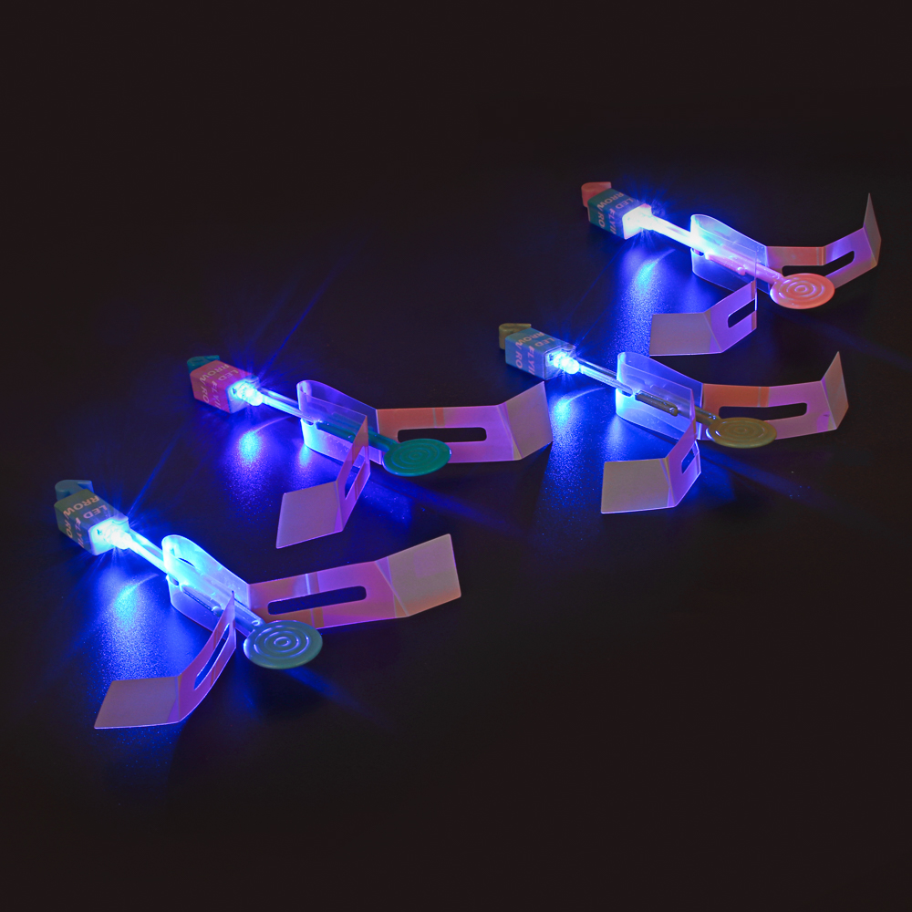 SILAPRO Вертолетик с пуском, 15см, 1LED*синий, ПВХ, резина, арт.№ 134-186