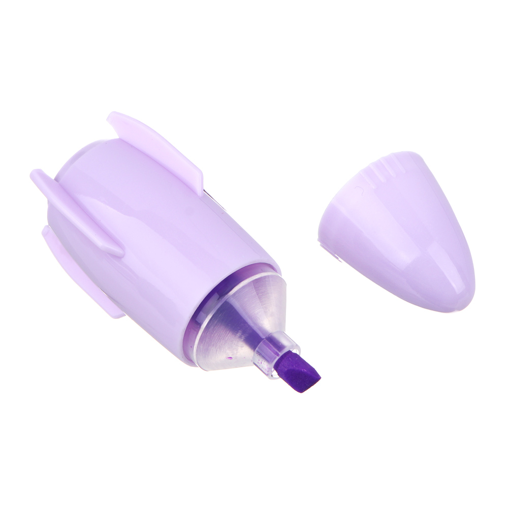 Маркер-выделитель в форме ракеты, пластик, 6х2,2 см, 6 цветов, арт.№ 613-005