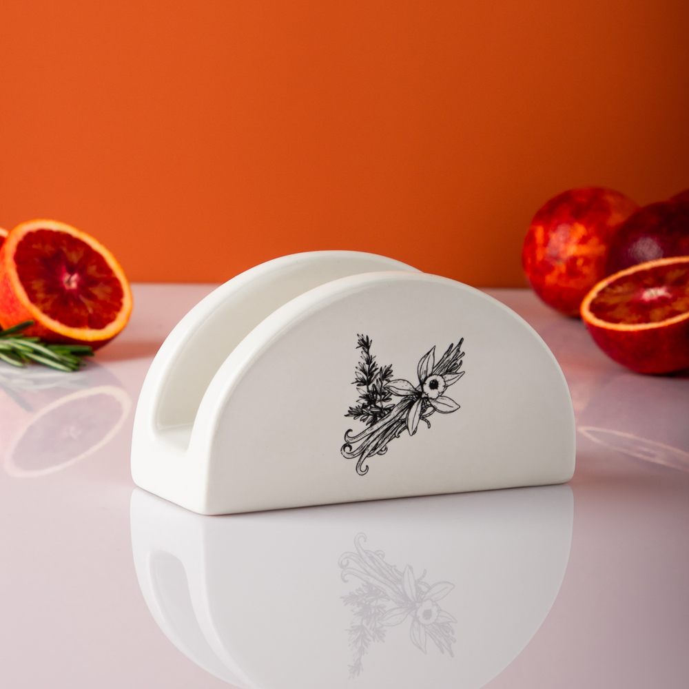 MILLIMI Китчен Салфетница, 13,5х5,5х7см, керамика, арт.№ 824-192