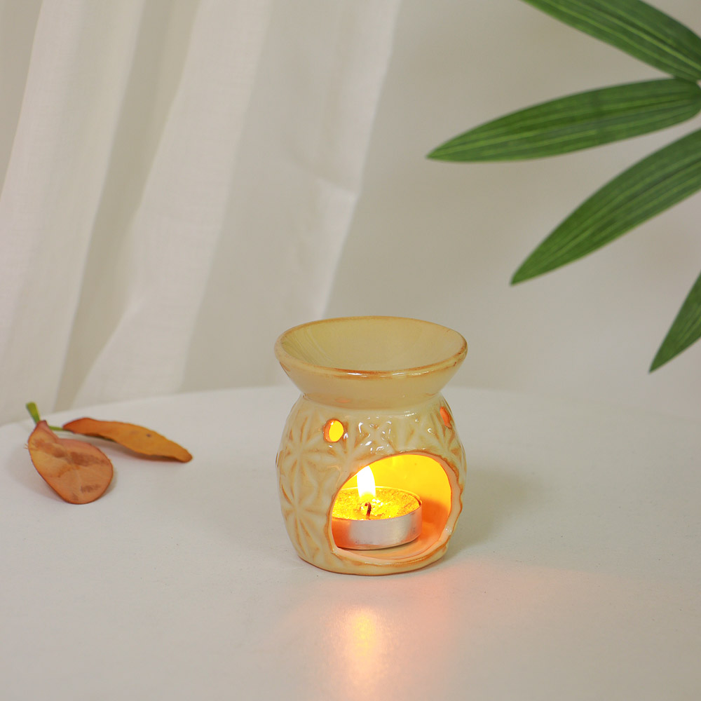 Аромалампа керамическая, 6,5x6,5x8,3 см, 2 цвета, арт.№ 471-017