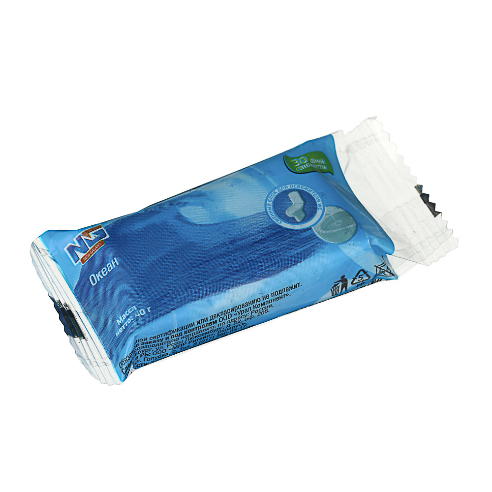 NEW GALAXY Блок сменный для освежителя унитаза 40 гр. ("Океан", "Лимон"), арт.№ 778-082