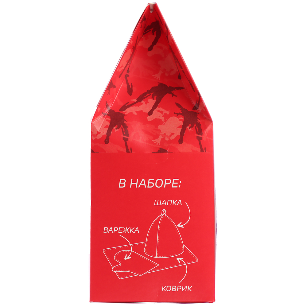 BY Русские супергерои Набор подарочный (шапка, варежка, коврик) в коробке с окном, арт.№ 364-256