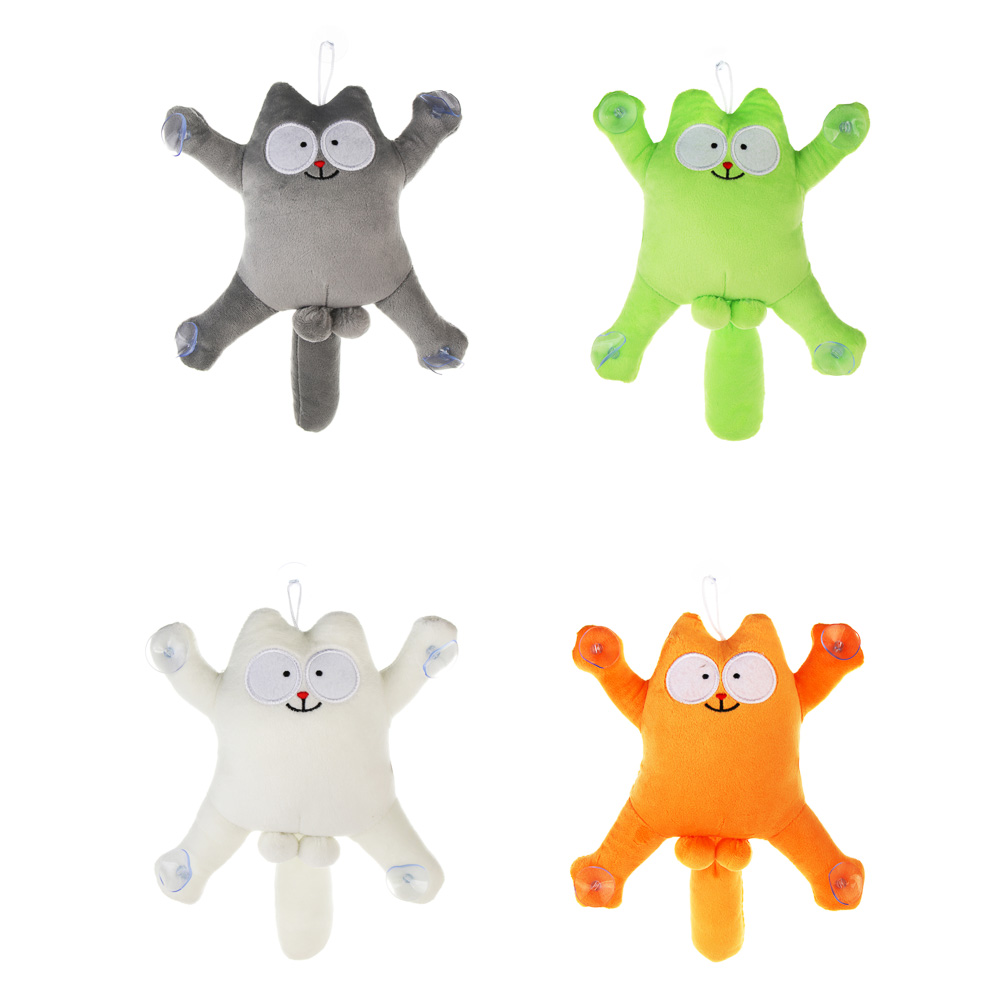 ЕРМАК Мягкая игрушка на присосках для автомобиля "Кот Саймон", арт.№ 732-098