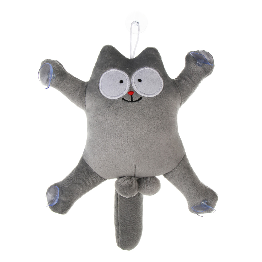 ЕРМАК Мягкая игрушка на присосках для автомобиля "Кот Саймон", арт.№ 732-098