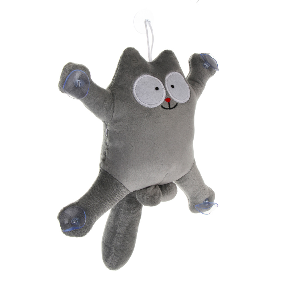 ЕРМАК Мягкая игрушка на присосках для автомобиля "Кот Саймон", арт.№ 732-098