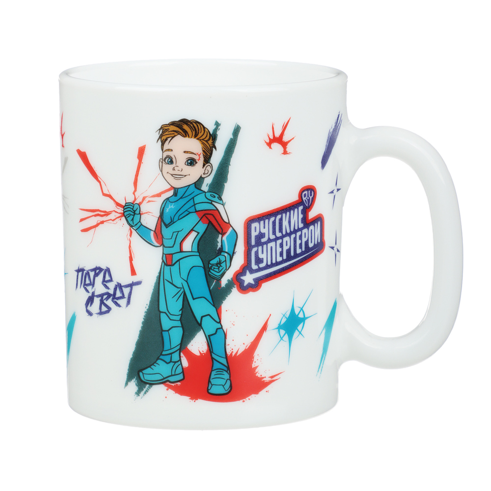 BY Русские Супергерои Пересвет Набор посуды 3 пред, тар.20см, сал.500мл, кружка 300мл, опал, под.уп., арт.№ 818-052