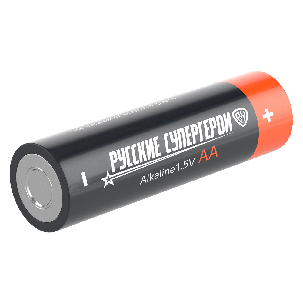 Батарейки AA BY Русские Супергерои 4шт в блистере, щелочные, Герои, ПЕРЕСВЕТ, арт.№ 917-020