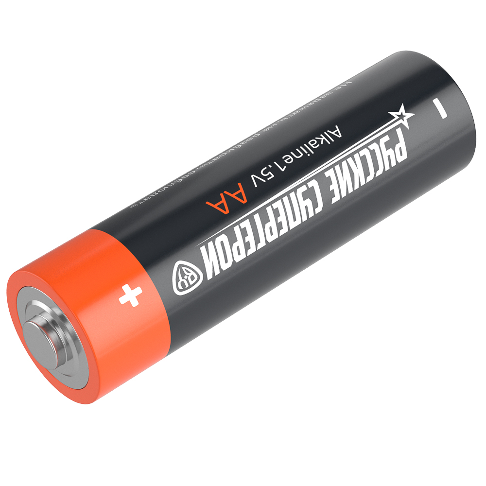 Батарейки AA BY Русские Супергерои 4шт в блистере, щелочные, Герои, КОНЁК, арт.№ 917-022