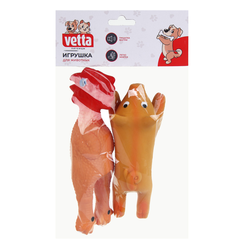 VETTA Игрушка для домашних животных, набор, 2 шт, ПВХ, арт.№ 273-410