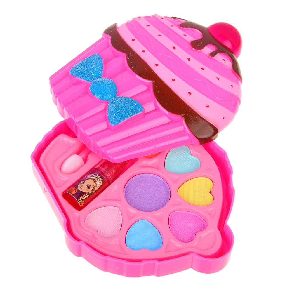 BY Русские Супергерои Набор детской косметики: тени, помада, аппликатор, #70635E, арт.№ 330-553