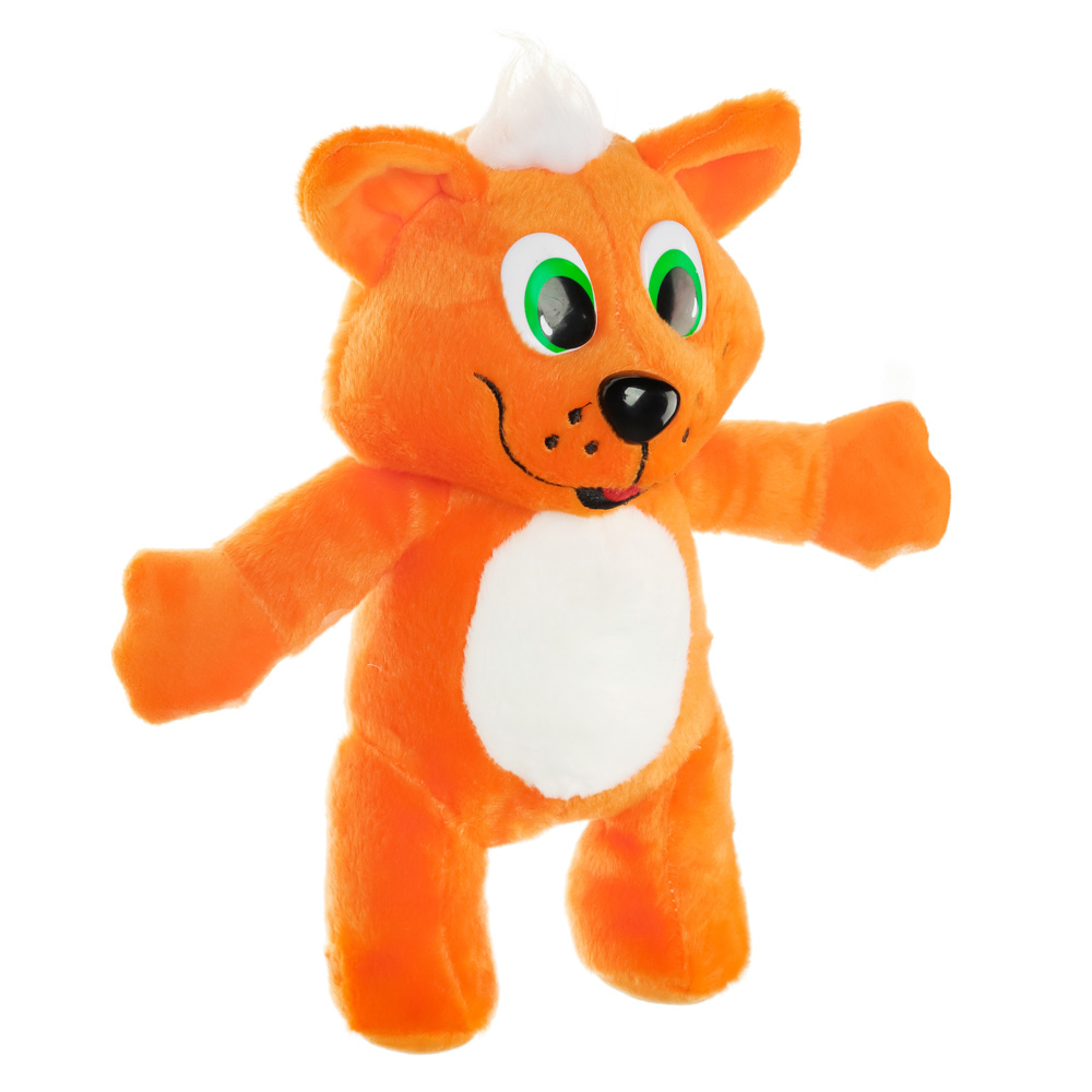 BY Игрушка мягкая в виде рыжего кота "Рыжий", звук, 3LR44, полиэстер, 30х26х15см, арт.№ 264-272