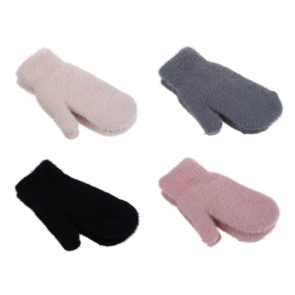 GALANTE Варежки женские с пушистой фактурой, р. 18-20, 4 цвета, СЗПВ24-37, арт.№ 363-402