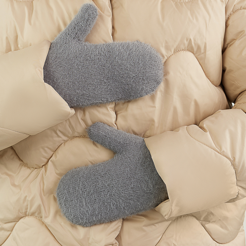 GALANTE Варежки женские с пушистой фактурой, р. 18-20, 4 цвета, СЗПВ24-37, арт.№ 363-402