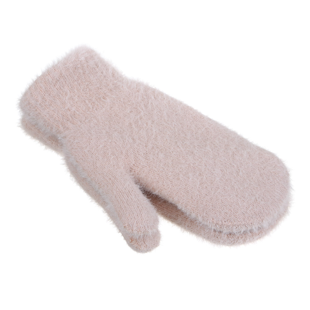 GALANTE Варежки женские с пушистой фактурой, р. 18-20, 4 цвета, СЗПВ24-37, арт.№ 363-402