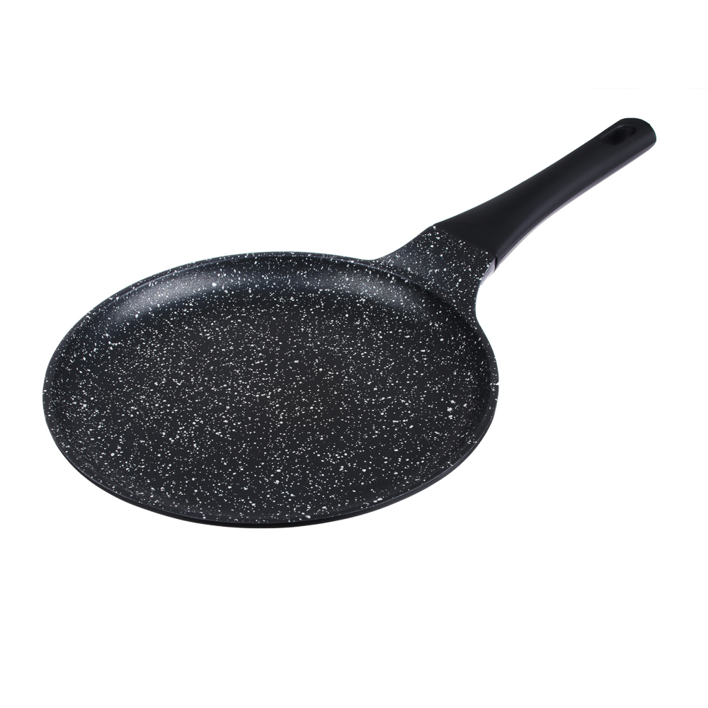 SATOSHI Руан Сковорода литая блинная d24см, антипригарное покрытие Мрамор, индукция, арт.№ 846-417