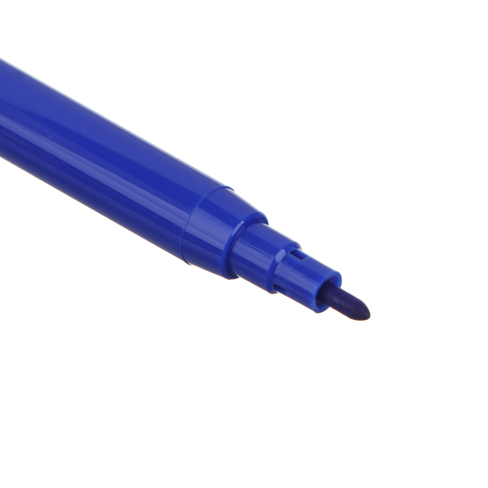 Кавай Фломастеры 12 цветов, с цвет. вентилир. колпачком, большие, смываемые, пл., ПВХ пенал, арт.№ 256-006