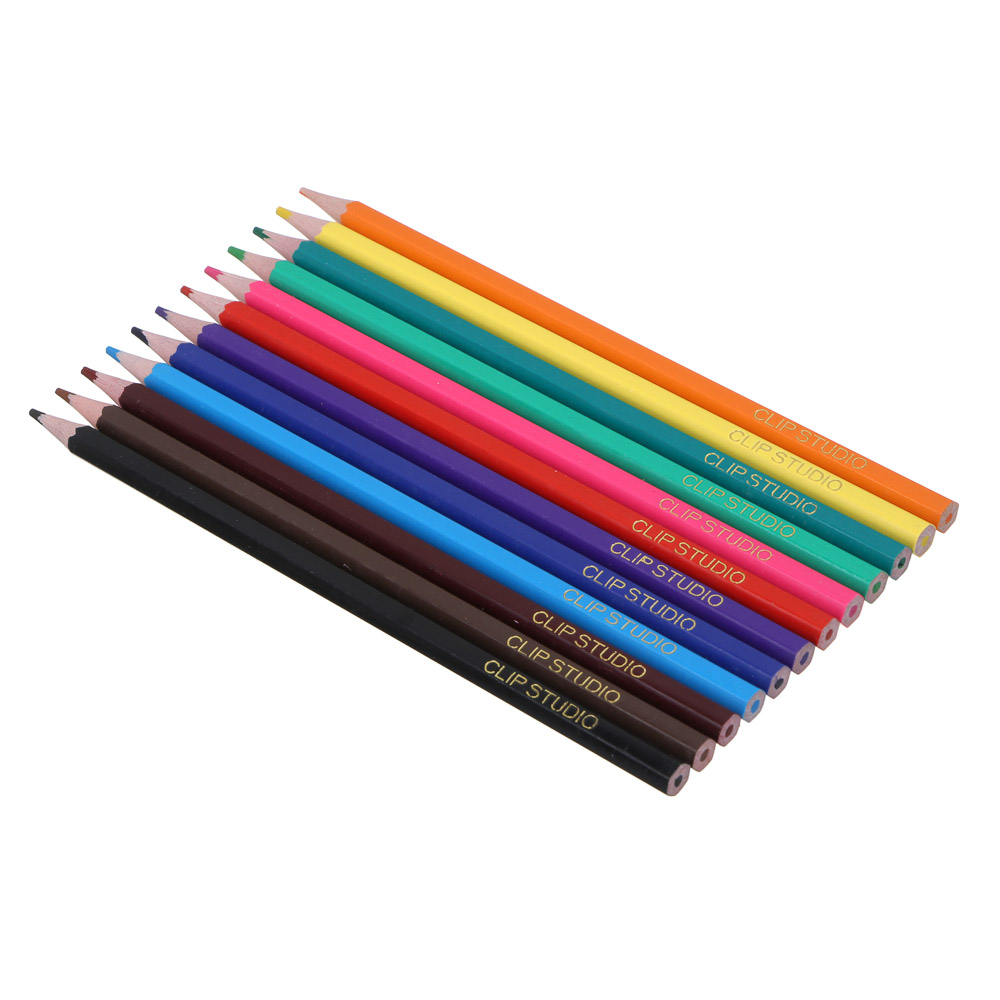 Аниме Карандаши 12 цветов шестигранные заточенные, улучшенное письмо, пластик, в карт.коробке, арт.№ 228-010