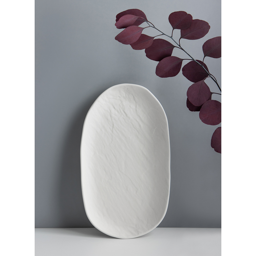 BY STAS MIKHAILOV Слейт Блюдо овальное, 30х18х2,5см, фарфор, арт.№ 816-402