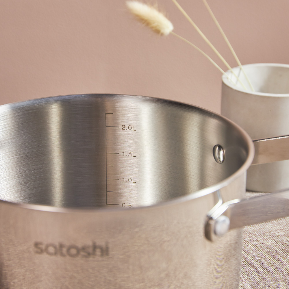 SATOSHI Шато Кастрюля 18х10,5см. 2,5л. со стекл. крышкой, индукция, арт.№ 822-266
